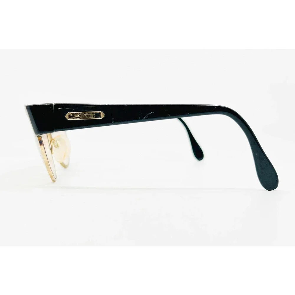 Silhouette Eyeglasses Womens Black Gold V 6055 M 8018 Cat Eye 57 15 135